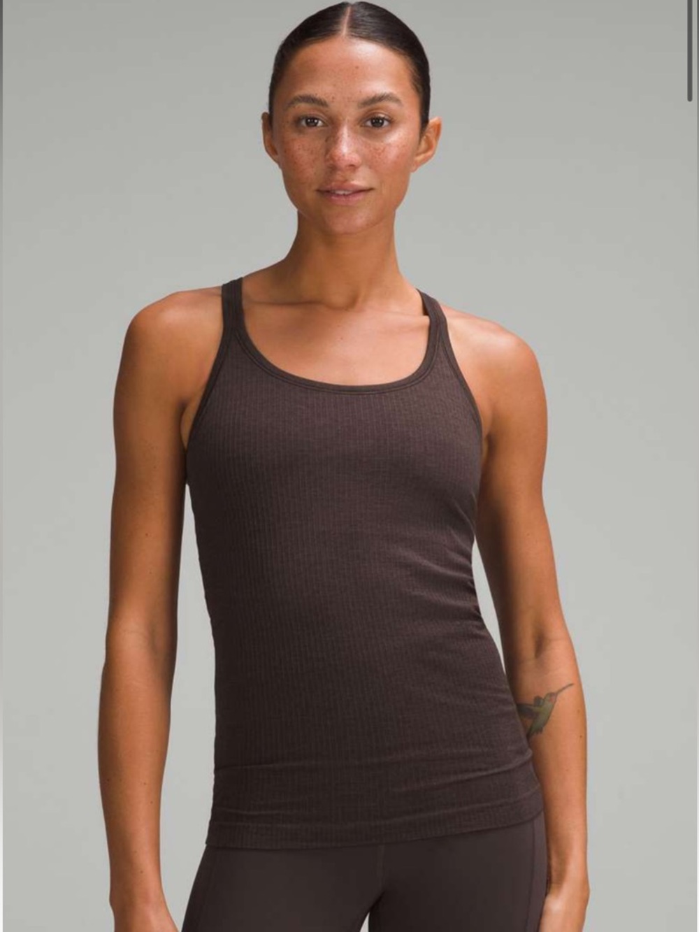 Lululemon Ebb to Street Tank Espresso